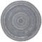 Safavieh 5 x 5 ft. Cape Cod Round Area Rug, Charcoal CAP221H-5R - alternate 2